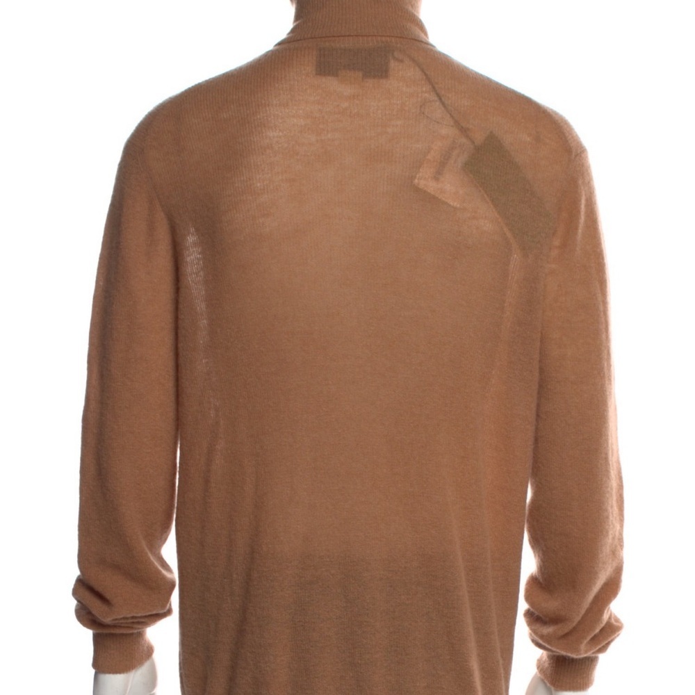 Men’s Gucci Tan Turtleneck Sweater Soft Knit Classic - Picture 3 of 7